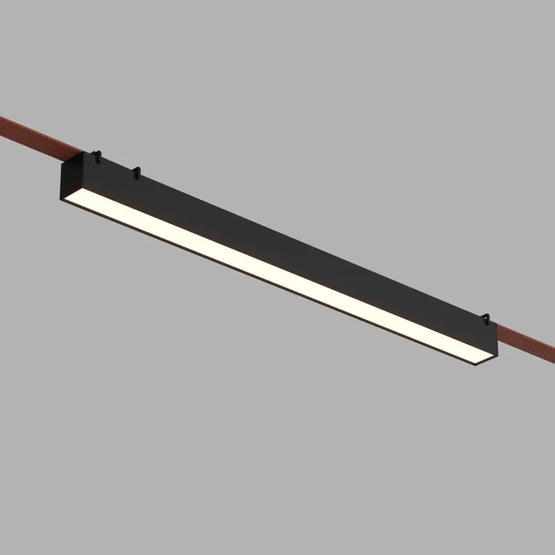 Светильник для трека-ремня Belty Linear 24Вт 4000К IP20 48В DC 642х40х45мм RA90 120град. со светодиодом алюм. черн. DENKIRS 723168