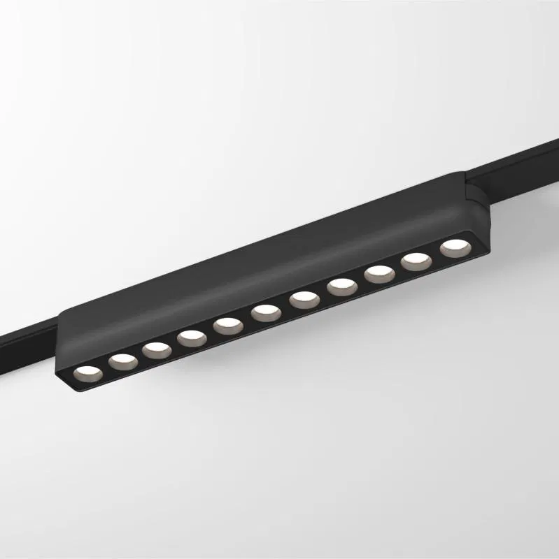 Светильник трековый Air Grill 2700-6500 12Вт 2700-6500К IP20 48В DC 230х26х36мм RA90 36град. со светодиодом алюм. черн. DENKIRS 723283