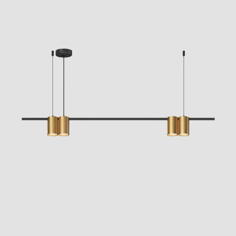 Светильник ORBIT 15Вт 4xGU10 IP20 LED подвесной алюм. черн.+сатинированное зол. DENKIRS 764321