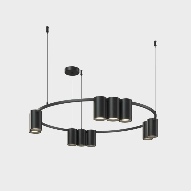 Светильник ORBIT 15Вт 10xGU10 IP20 LED подвесной алюм. матов. черн. DENKIRS 764324