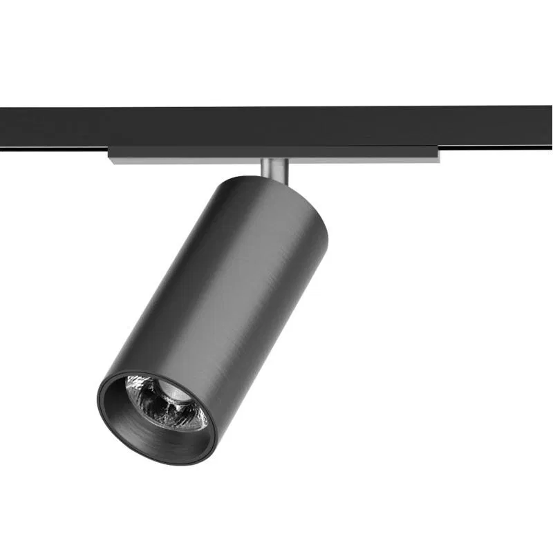 Светильник трековый SHINE SPOT 10Вт 3000К IP20 48В DC 45х100 RA90 со светодиодом алюм. темн. никель DENKIRS 764333