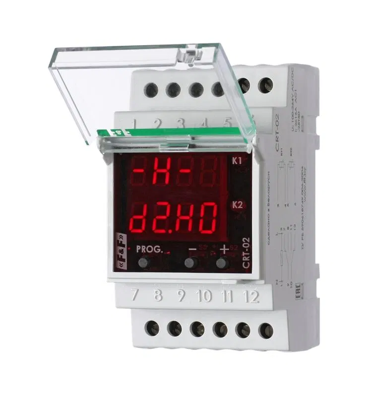 Терморегулятор CRT-02 (от -50 +140град.C) на шину DIN с датчиком RT823 на проводе 2х16А DEVI 140R1075R ДЕВИ