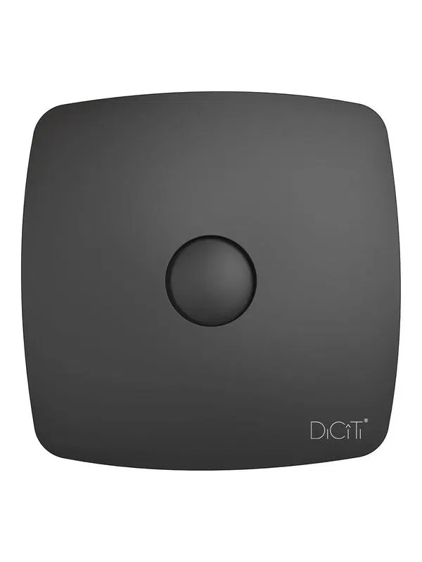 Вентилятор вытяжной осевой декоративный D125 обратн. клапан DiCiTi RIO 5C Matt black