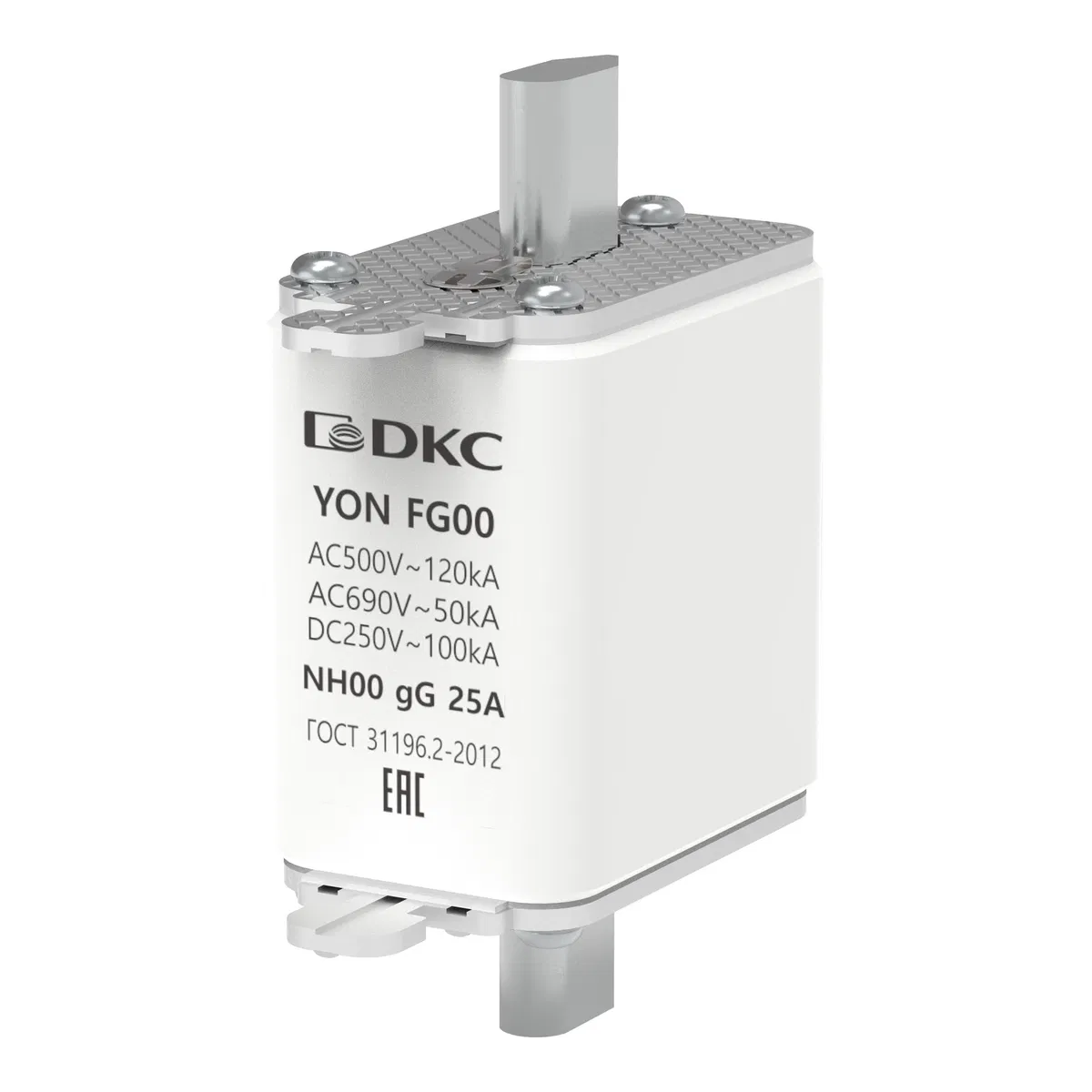 Предохранитель YON ножевого типа FG00 с одинарной индикацией 25А 1FG00-0025 DKC