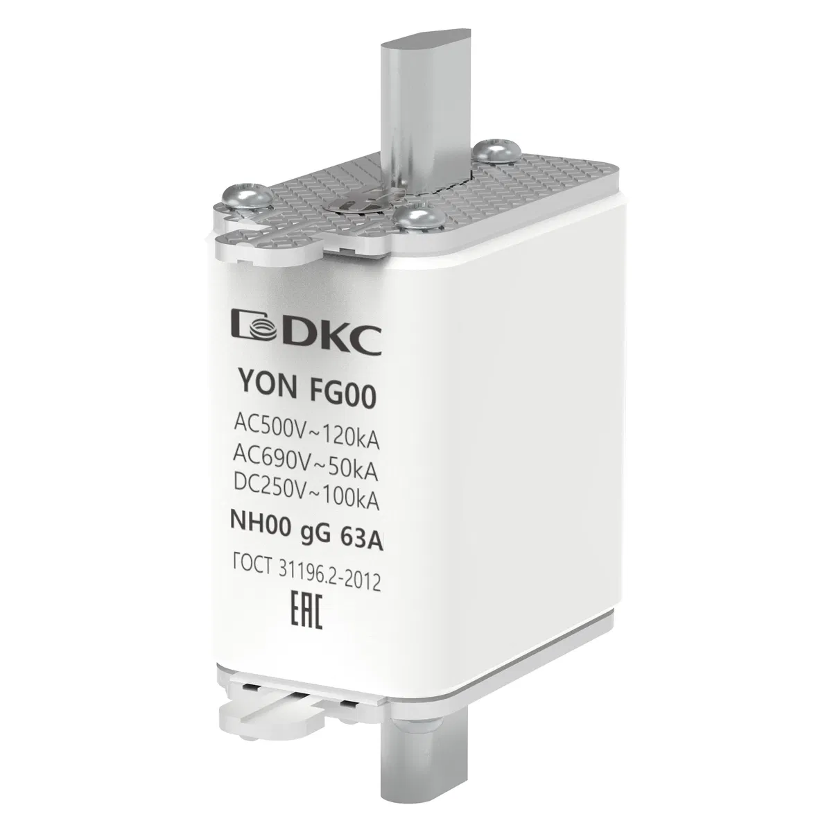 Предохранитель YON ножевого типа FG00 с одинарной индикацией 63А 1FG00-0063 DKC