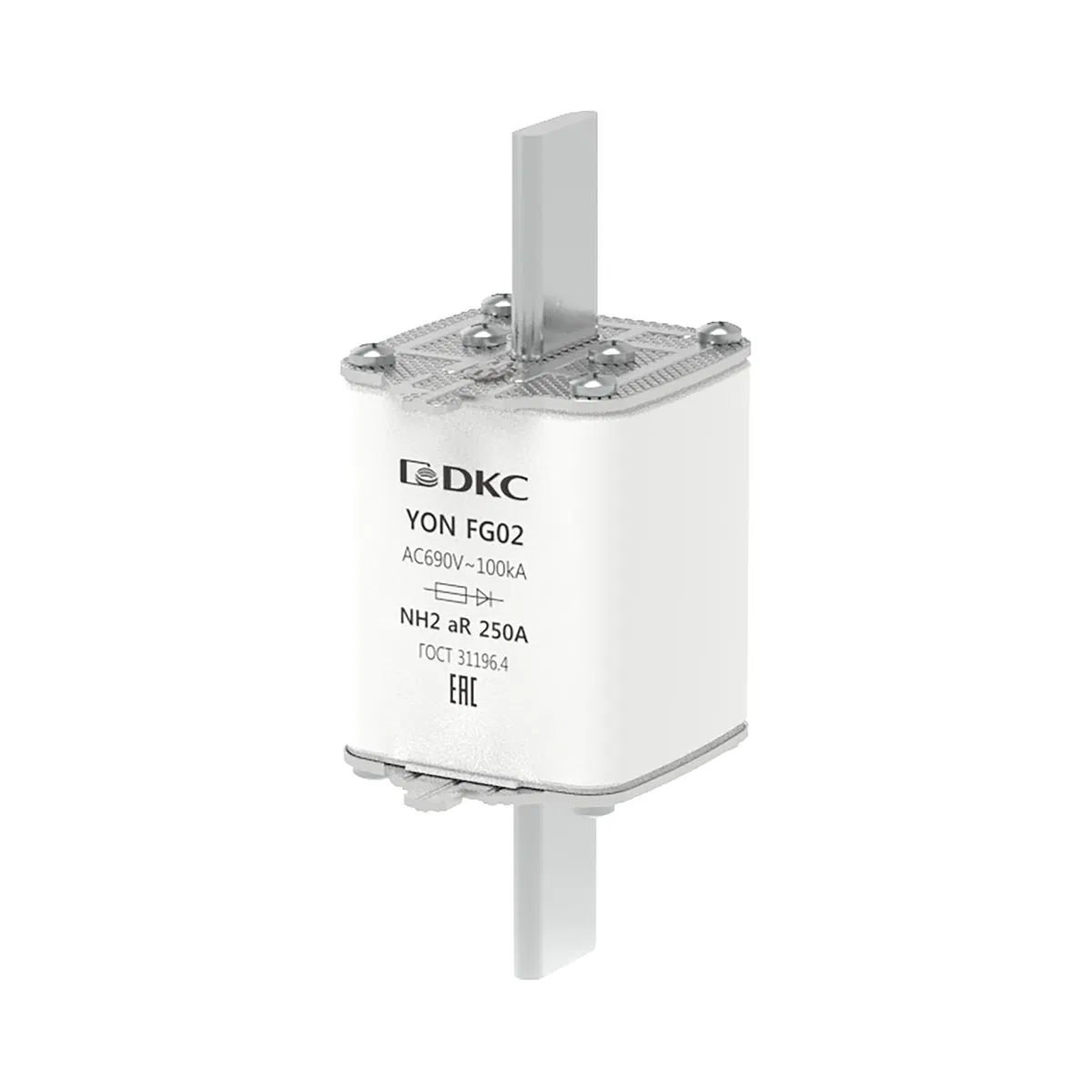 Предохранитель YON ножевого типа FG2 250А 690V характеристика aR 1FG02-0250-690V-AR DKC
