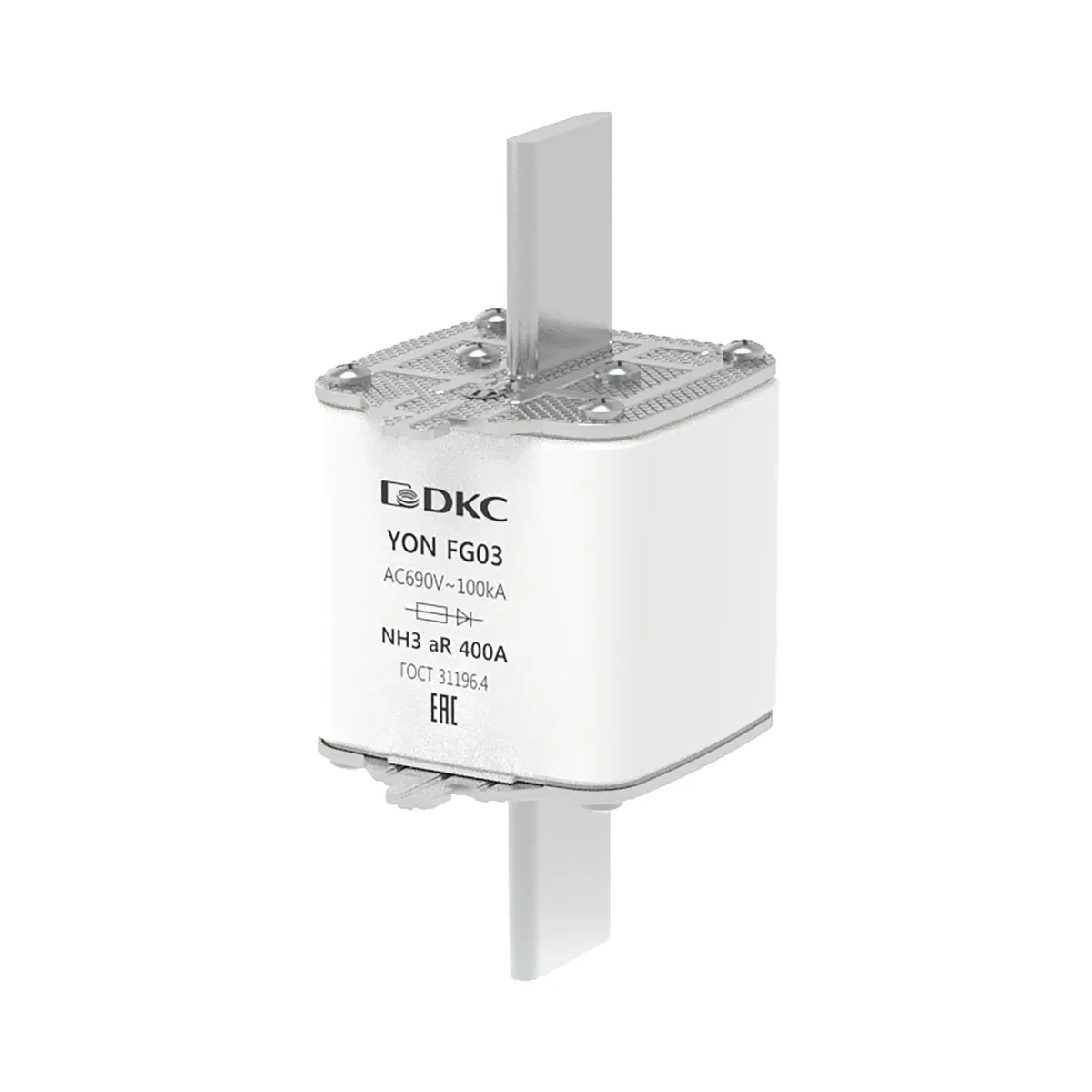 Предохранитель YON ножевого типа FG3 400А 690V характеристика aR 1FG03-0400-690V-AR DKC