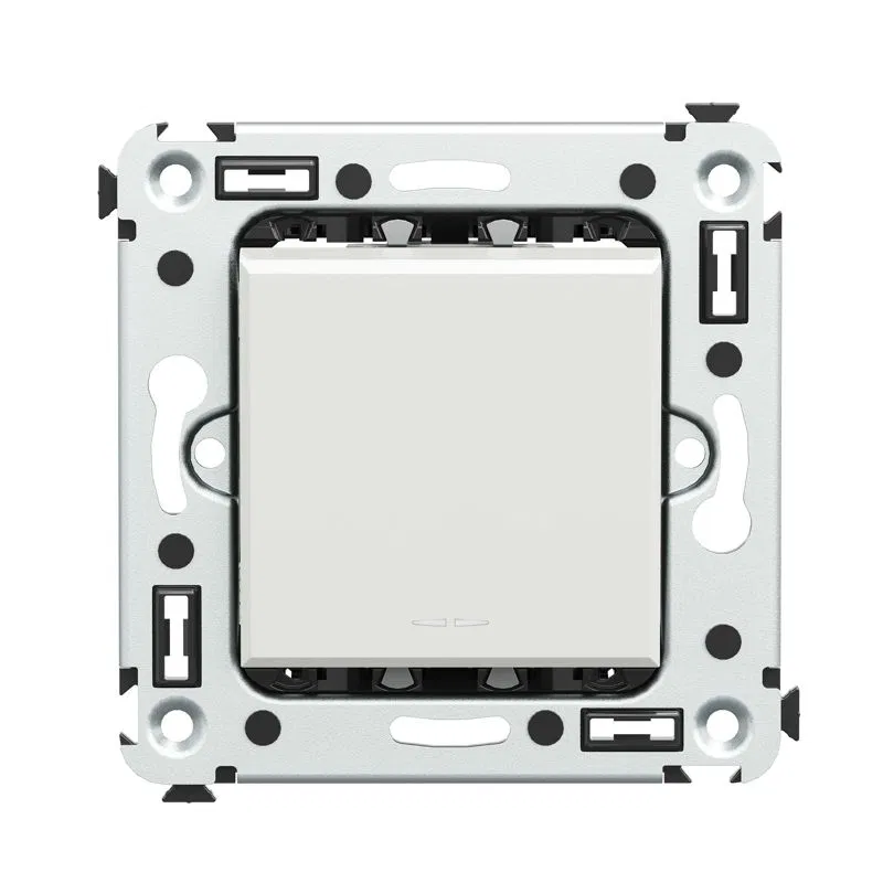 Выключатель 1-кл. 2мод. СП Avanti "Белое облако" 16А IP20 бел. DKC 4400103