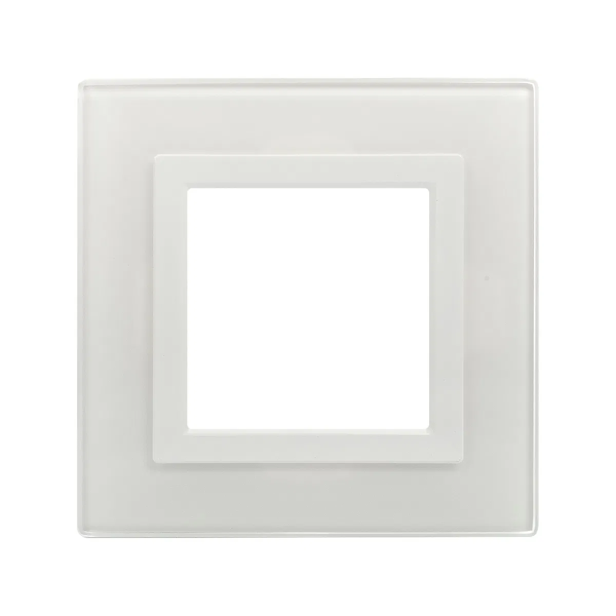 Рамка из натурального стекла 1 пост (2 мод.), Avanti, белая 4400822 DKC