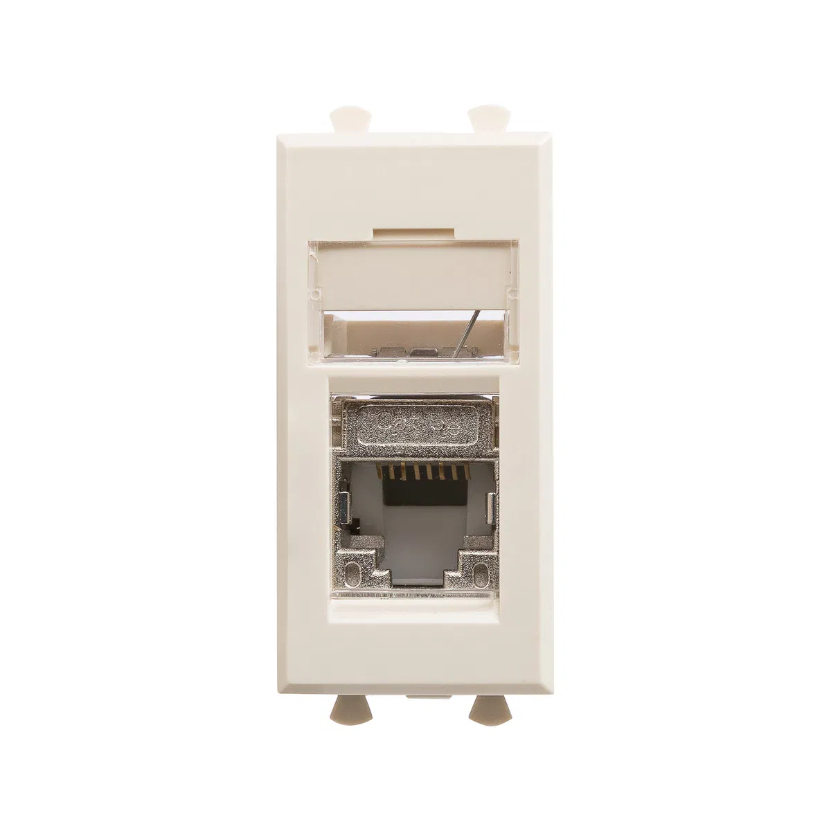 Компьютерная розетка RJ-45 модульная, кат.5е экранированная, Avanti, ванильная дымка, 1 модуль 4405361 DKC