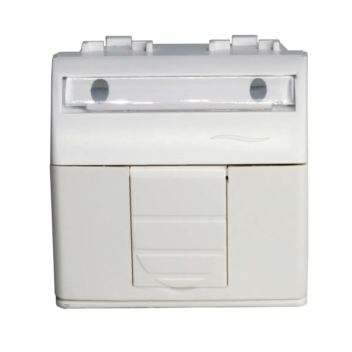 Ком.роз. RJ45 кат.5e, Brava, белая, 2мод 76655B DKC