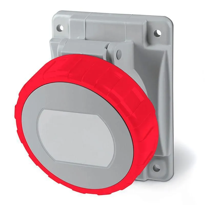 Розетка панельная с наклоном артикул DIS4183267 IP67 32A 3P+E+N 400В DKC DIS4183267S