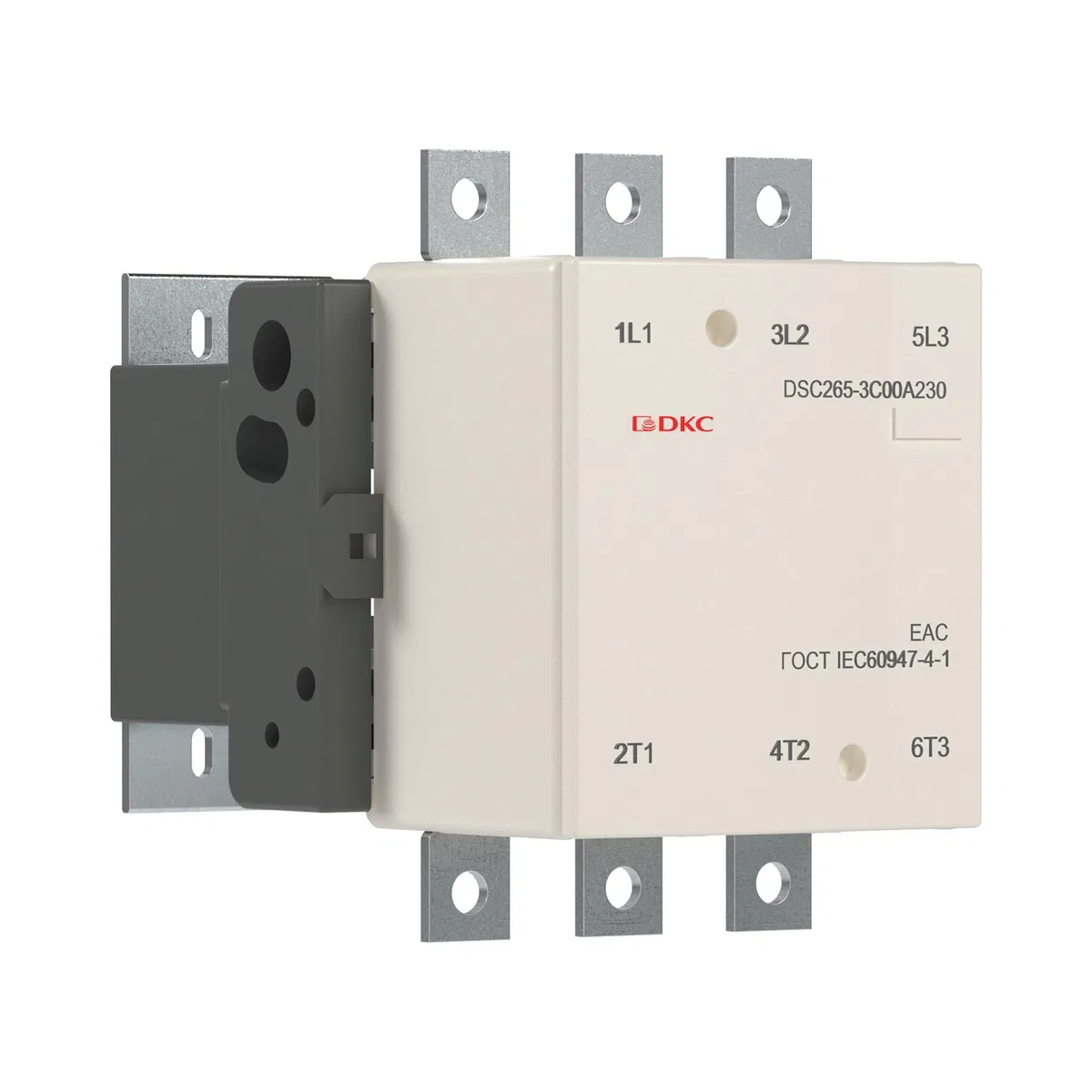 Магнитный контактор DSC265-3C00A230 265А 130кВт (AC3)  кат 220В AC DKC