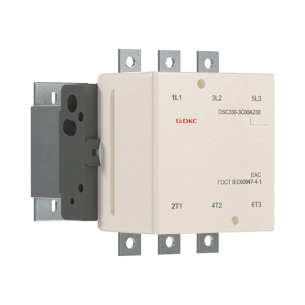 Магнитный контактор DSC330-3C00A230 330А 160кВт (AC3)  кат 220В AC DKC