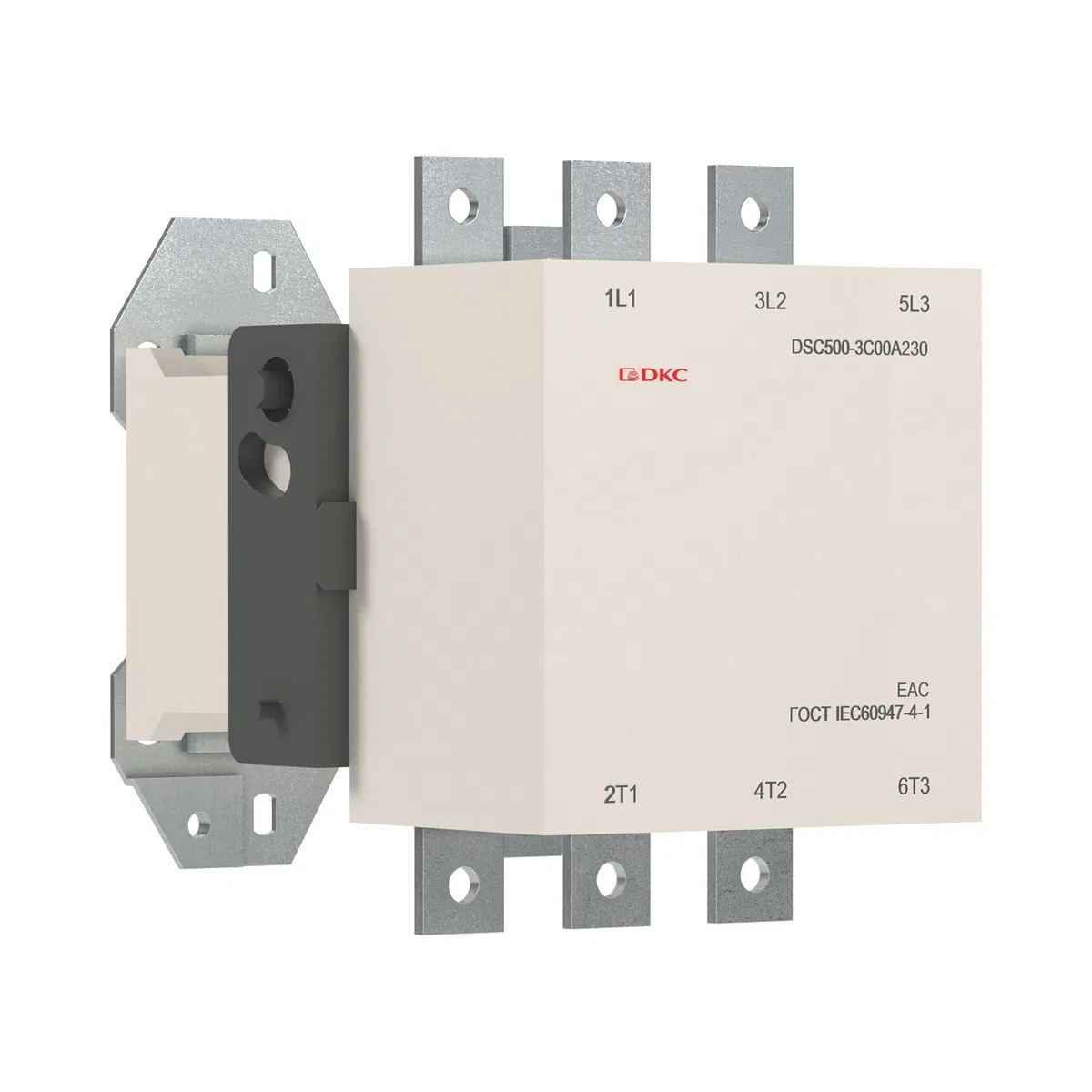Магнитный контактор DSC500-3C00A230 500А 250кВт (AC3)  кат 220В AC DKC