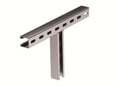 T-образное крепление к вертикальной двутавровой балке, 200 мм, INOX 304 IBMH3020C DKC