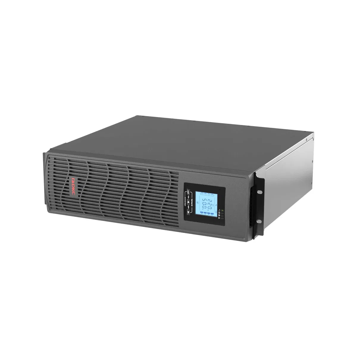 Линейно-интерактивный ИБП ДКС серии Инфо Рэкмаунт Про (Info Rackmount Pro), 1500 ВА/1200Вт,1/1, USB, RJ45, 6xIEC C13, Rack 3U, SNMP/AS400 slot, 2x9Aч INFORPRO1500IN DKC