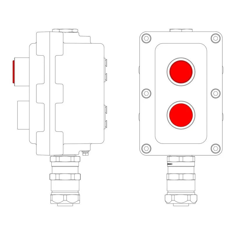 Пост управления взрывонепроницаемый из алюм. LCSD-02-B-MB-L1R(220)x1-P1R(11)x1-PBMB-ANP15BMB DKC LCSD21000093