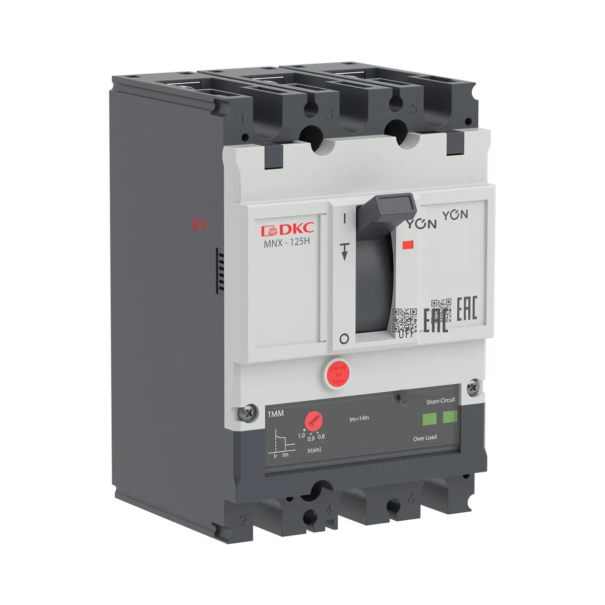 Авт. выкл. YON pro MNX125H 3P 40A 150kA при AC415V расц. TMM MNX125H3PTMM0040 DKC