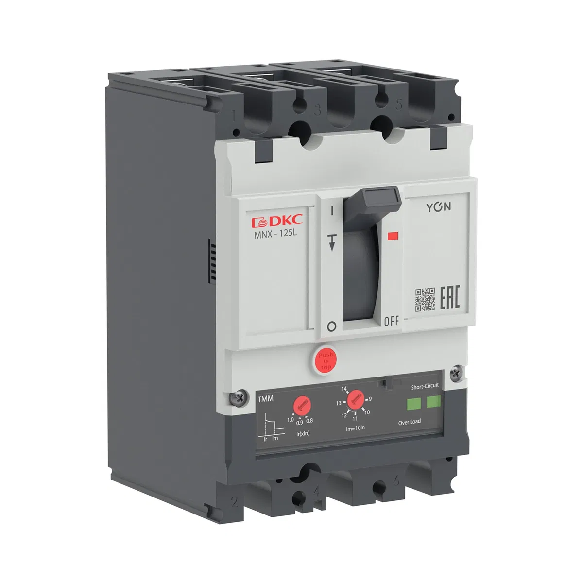 Авт. выкл. YON pro MNX125L 3P 125A 70kA при AC415V расц. TMM MNX125L3PTMM0125 DKC