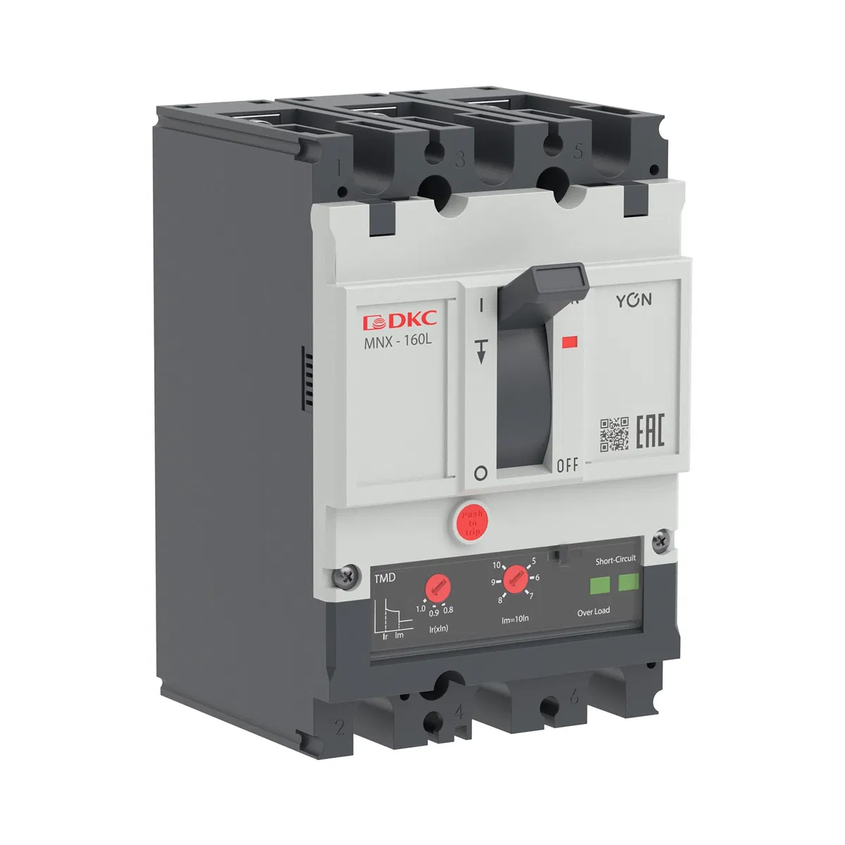 Авт. выкл. пост. тока YON pro MNX160L 3P 20A 50kA при DC750V расц. TMD DC MNX160L3DTMD0020 DKC
