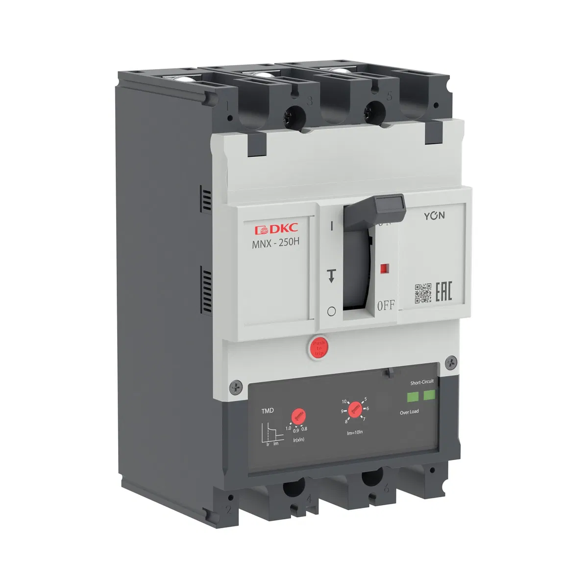 Авт. выкл. пост. тока YON pro MNX250H 3P 250A 100kA при DC750V расц. TMD DC MNX250H3DTMD0250 DKC