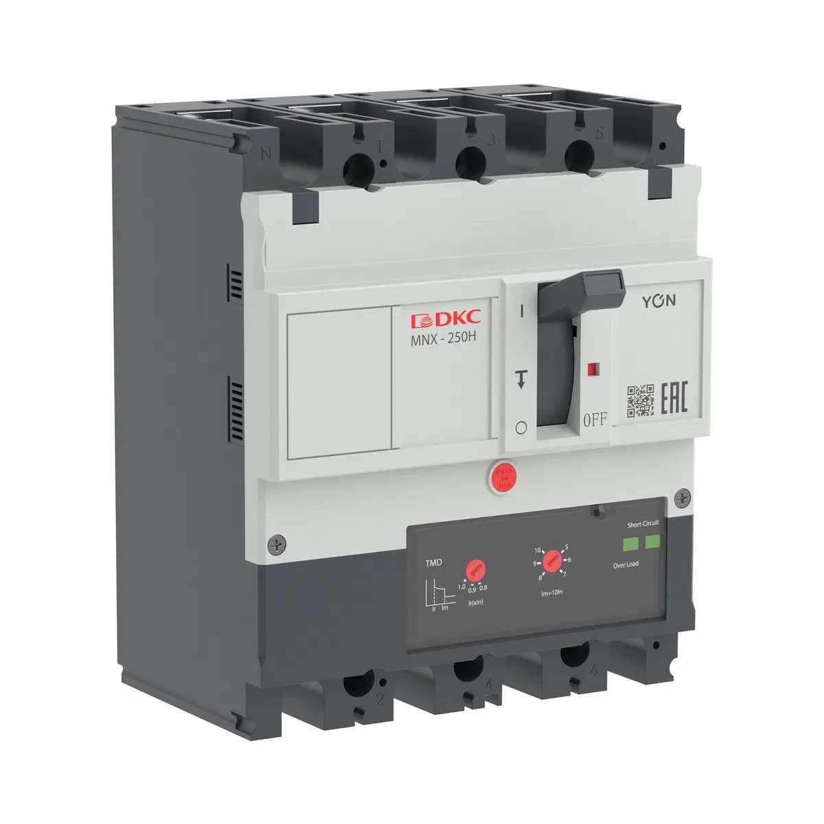Авт. выкл. пост. тока YON pro MNX250H 4P 160A 85kA при DC1000V расц. TMD DC MNX250H4DTMD0160 DKC