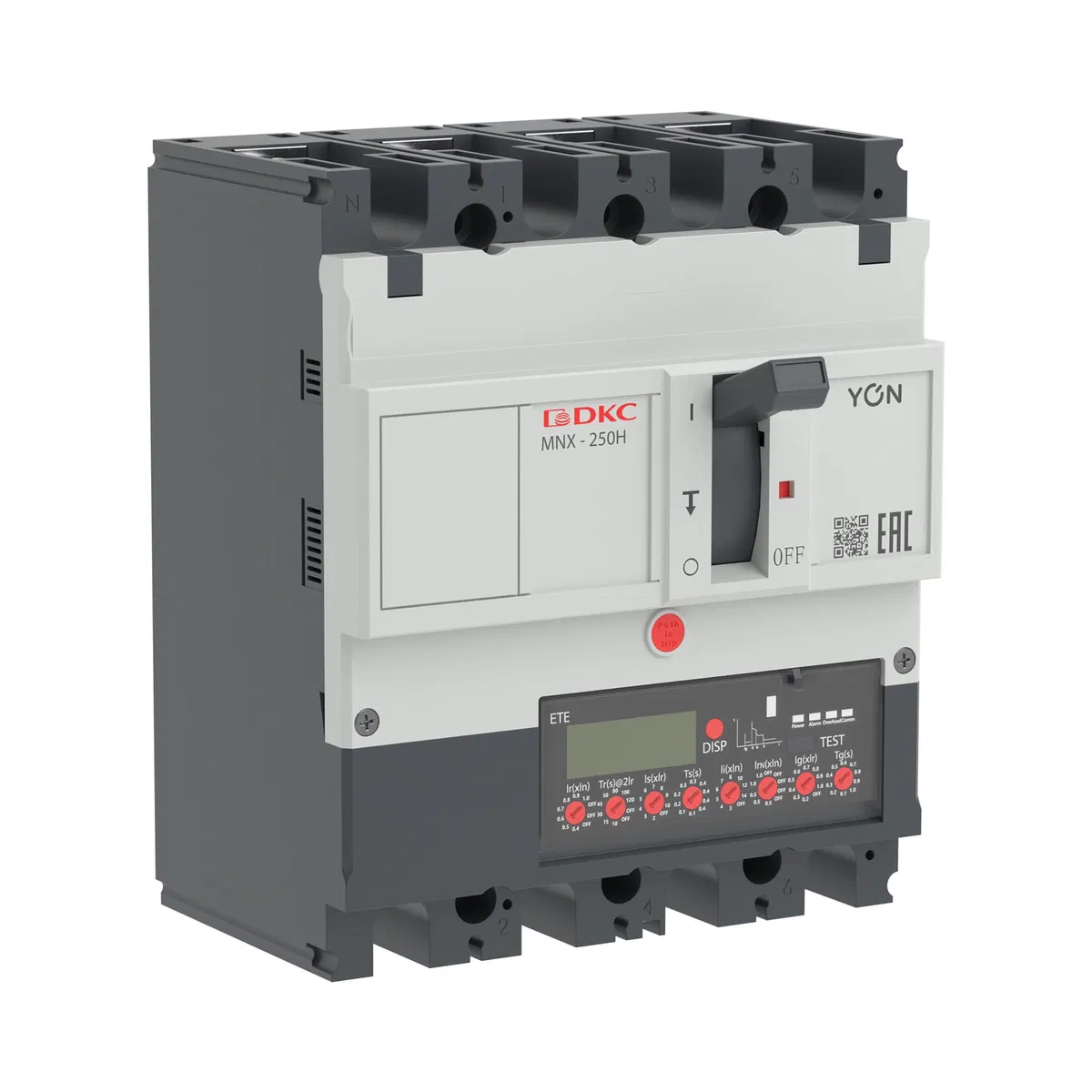 Авт. выкл. YON pro MNX250H 4P 250A 150kA при AC415V расц. ETE MNX250H4PETE0250 DKC
