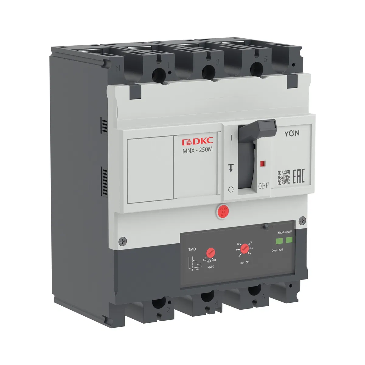 Авт. выкл. пост. тока YON pro MNX250M 4P 250A 70kA при DC1000V расц. TMD DC MNX250M4DTMD0250 DKC