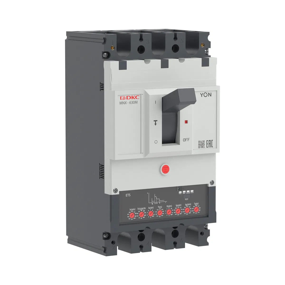 Выключатель автоматический 3P 630А 100кА pro MNX630M при AC415V расцепитель ETS YON MNX630M3PETS0630 YON (группа DKC)
