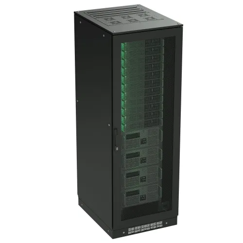 Разобранный напольный 19" IT-CQE 47U 600х2200х1000, двери перфорированная + перфорированная, RAL9005