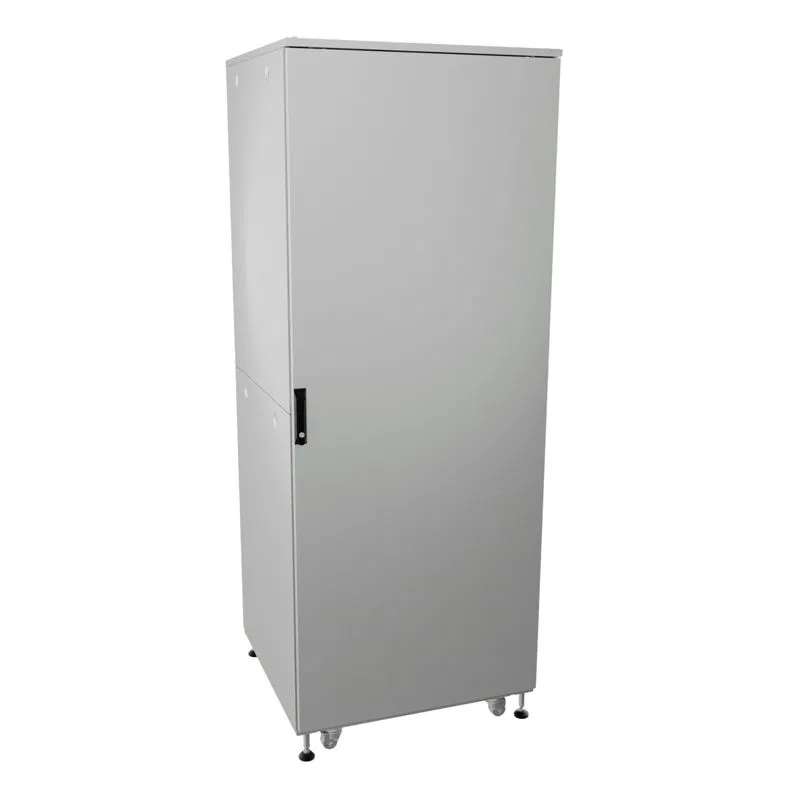 Шкаф напольный разобранный 19дюйм IT-CQE-N 47U 600х600мм крыша с вырубкой сплошная металл и сплошная металл двойные боковые панели сер. RAL7035 DKC R5ITN47606FM1M1SG