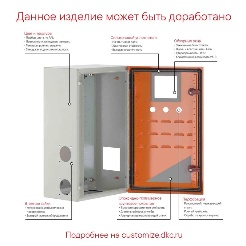 Корпус навесной STE 500х400х200мм с монтажн. панелью DKC R5STE0542