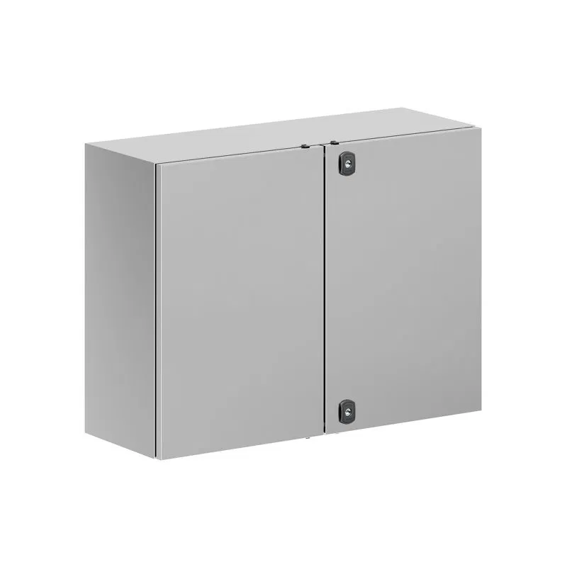 Корпус навесной STH с М/П двухдверный из нержавеющей стали AISI304 600х800х300мм с фланцем DKC R5STH0683F-304