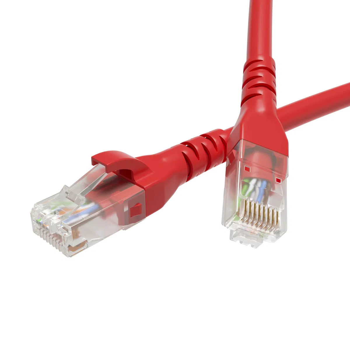 Патч-корд неэкранированный CAT6 U/UTP 4х2, LSZH, красный, 5.0м RN6UU4550RD DKC