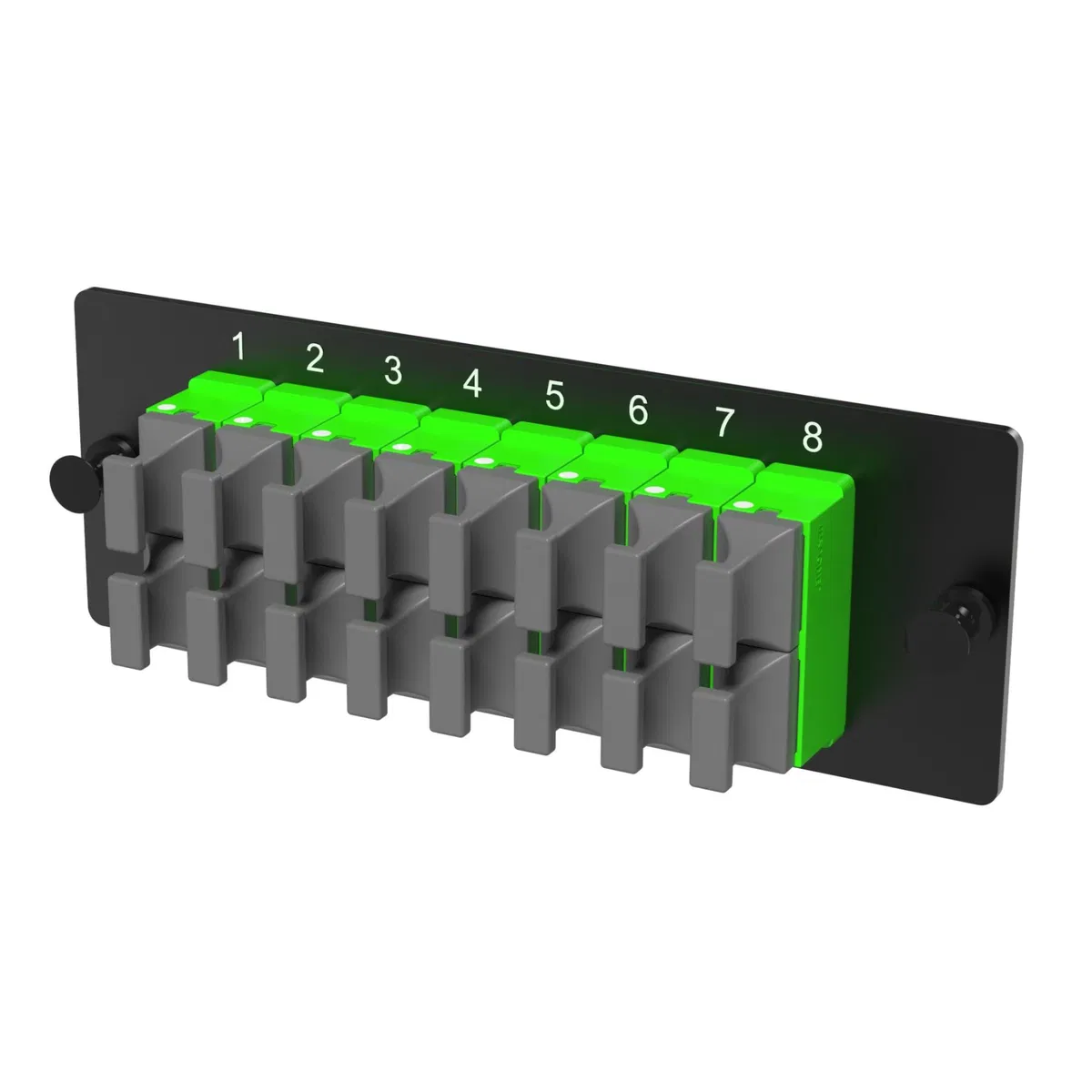 Адаптерная планка 16xMTP(16) адаптеров (opposed key) (цвет адаптеров - зеленый), OS2, 1 HU RNAP16M1US DKC