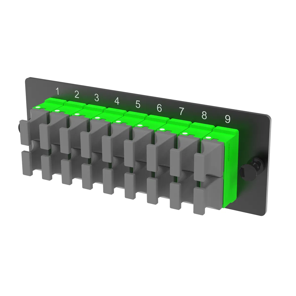 Адаптерная планка 18xMTP(12) адаптеров (opposed key) (цвет адаптеров - зеленый), OS2, 1 HU RNAP18M1US DKC