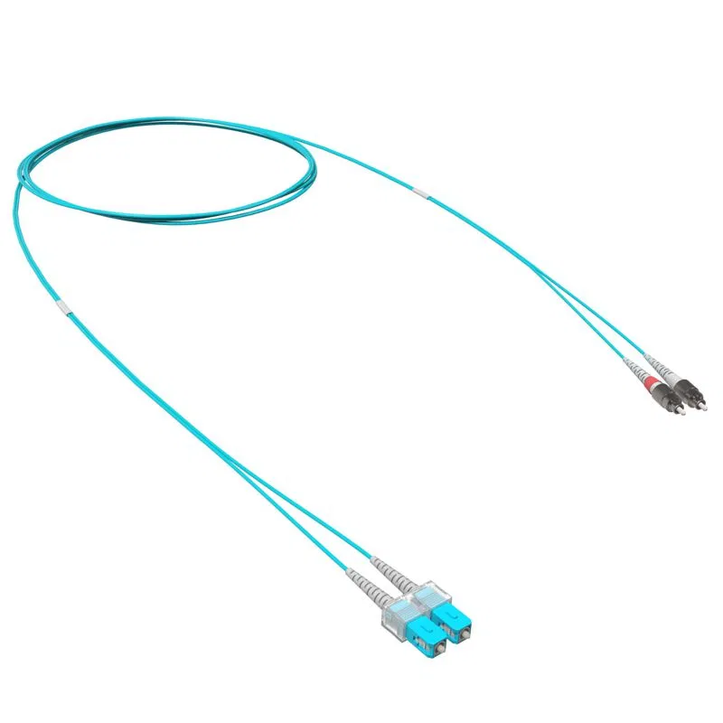 Шнур оптический коммутационный переходной Duplex SC-UPC/FC-UPC 50/125 OM3 1м DKC RNPC53DCF1