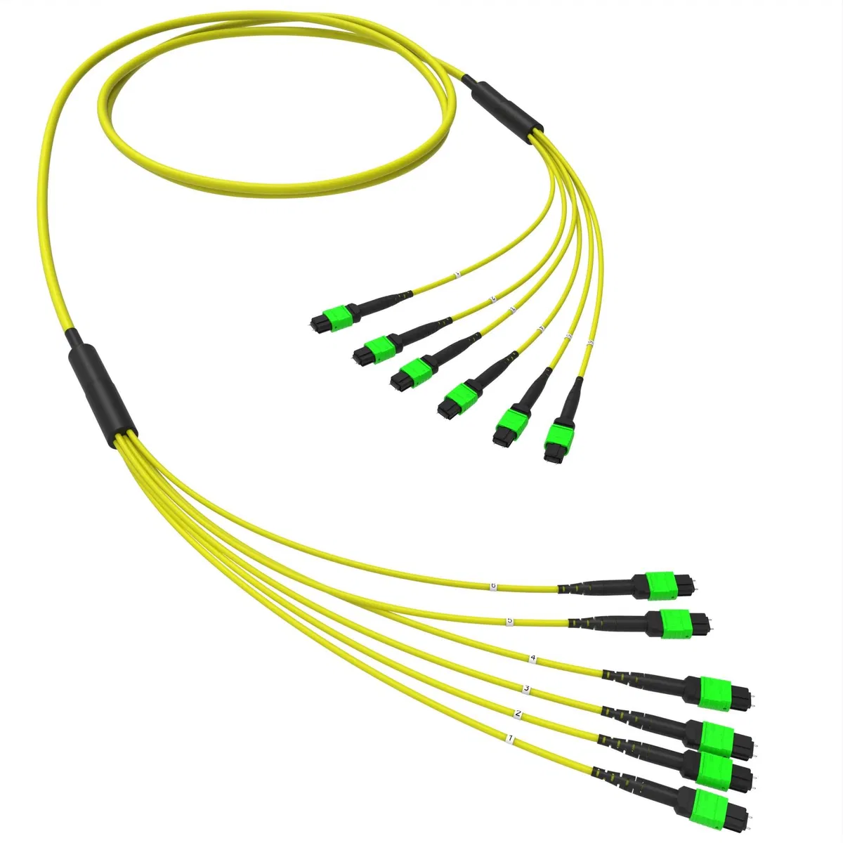 Оптическая магистральная сборка 72 ОВ 9/125 OS2, 6xMTP(12)m/6xMTP(12)m, тип В, 30 м RNTMM6X12S30 DKC