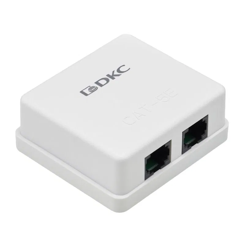 Розетка компьютерная 2-м кат.5E DKC RNW5E2WH