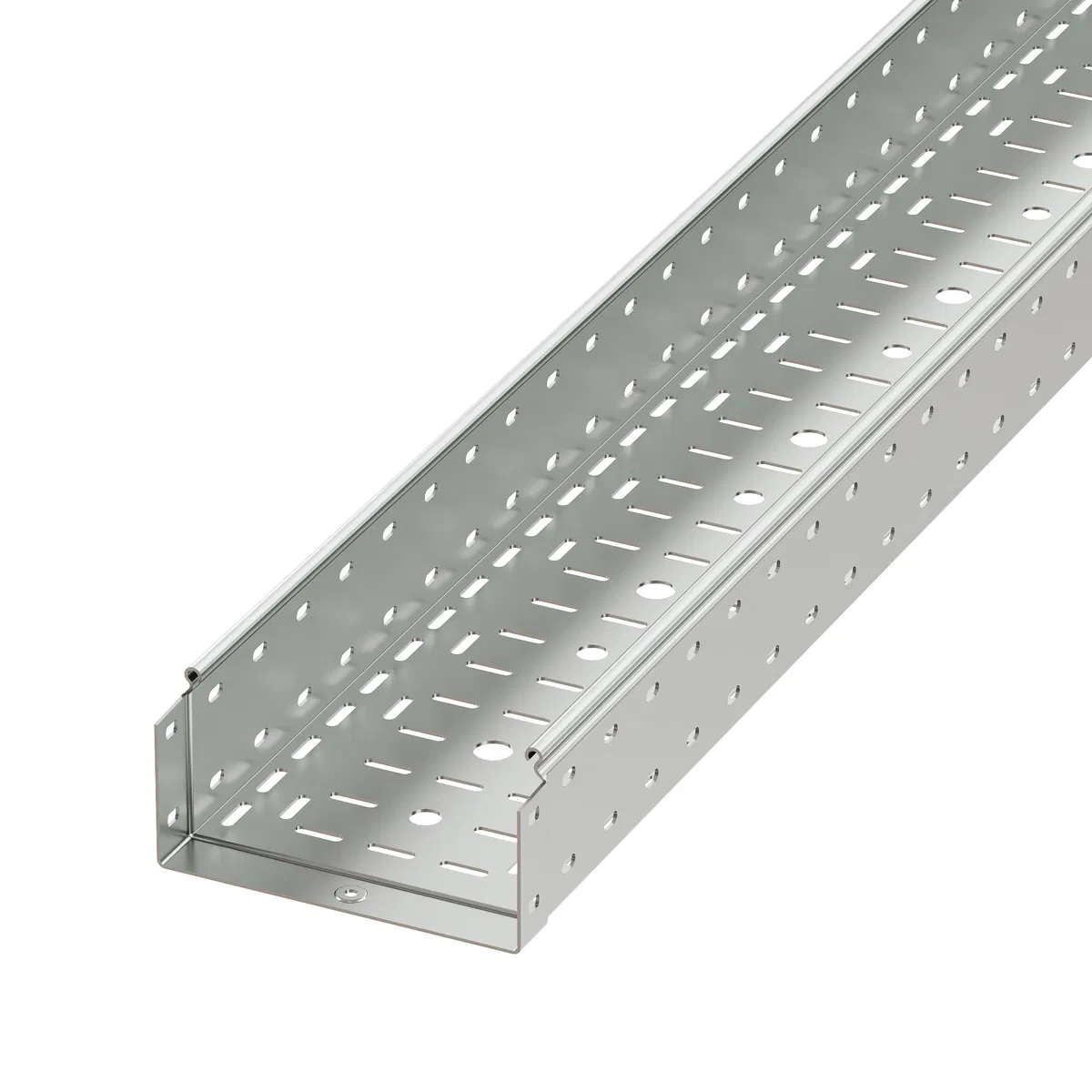 Лоток перфорированный 400x100х3000, 2мм, горячеоцинкованный SPH30140HDZ DKC