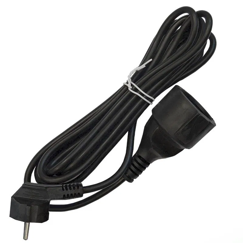 Удлинитель-шнур 1х3м с заземл. 16А IP20 ПВС 3х1 черн. DOMTOK 2342