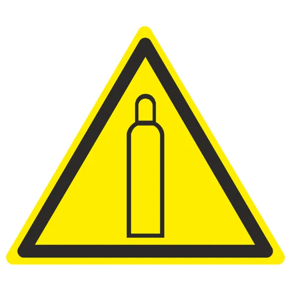 Знак W 19 "Газовый баллон" 200х200мм пленка самоклеящаяся EKF an-w-19