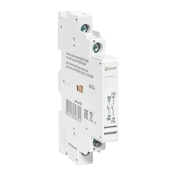 Дополнительный блок контактов боковой АПД/GV2 ДКП-20 2НО EKF apd-an-20