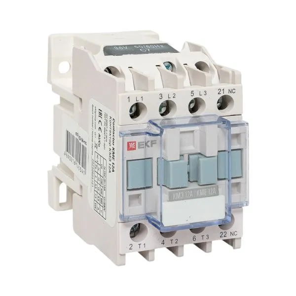 Контактор КМЭ 12А кат. 36В AC 1НЗ PROxima EKF ctr-s-12-36-nc