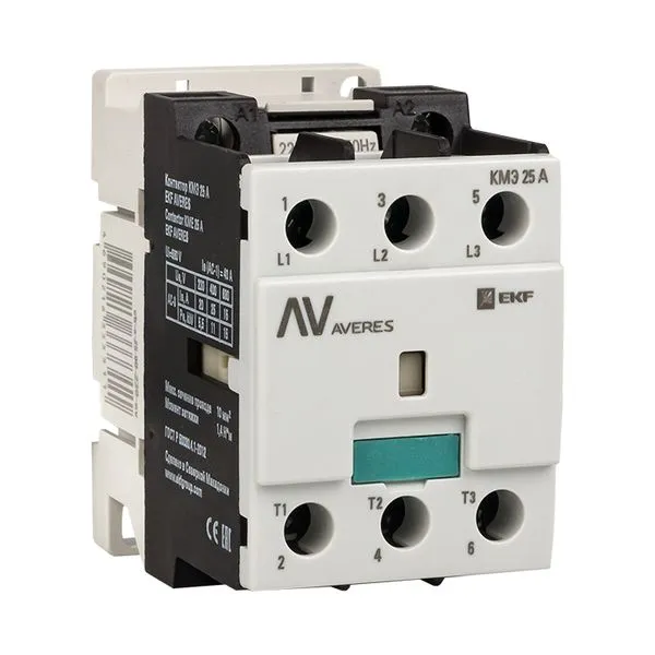 Контактор КМЭ 30А 400В АС EKF AVERES ctr-s-30-00-400-av