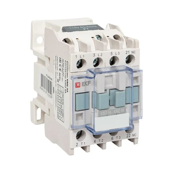 Контактор КМЭ 9А кат. 110В AC 1НЗ PROxima EKF ctr-s-9-110-nc