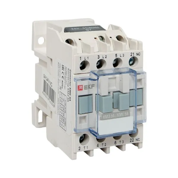 Контактор КМЭ малогабаритный 9А 24В 1NC EKF PROxima ctr-s-9-24-nc