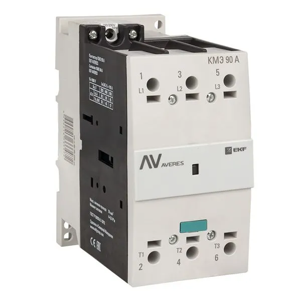 Контактор КМЭ 90А 230В АС EKF AVERES ctr-s-90-00-230-av