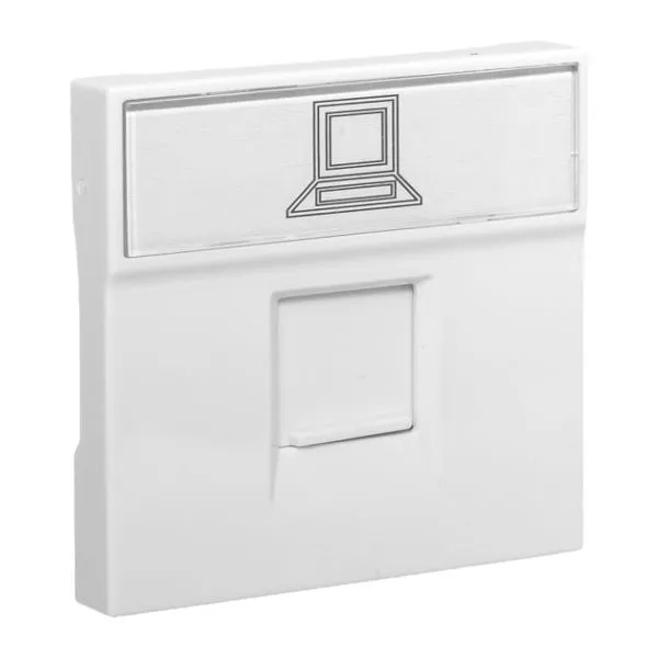 Розетка RJ45 кат. 5e, 2 модуля EKF E2MK015E-135-10